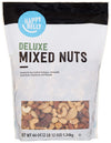Happy Belly Deluxe Mixed Nuts, 44 oz - Nut Mix, Healthy Snack, No Added Sugar