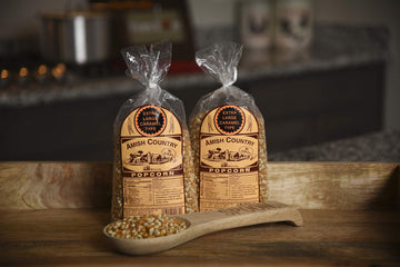 Amish Country Popcorn | 2-2 lb Bags | Extra Large Caramel Type Popcorn Kernels | Old Fashioned, Non-GMO and Gluten Free
