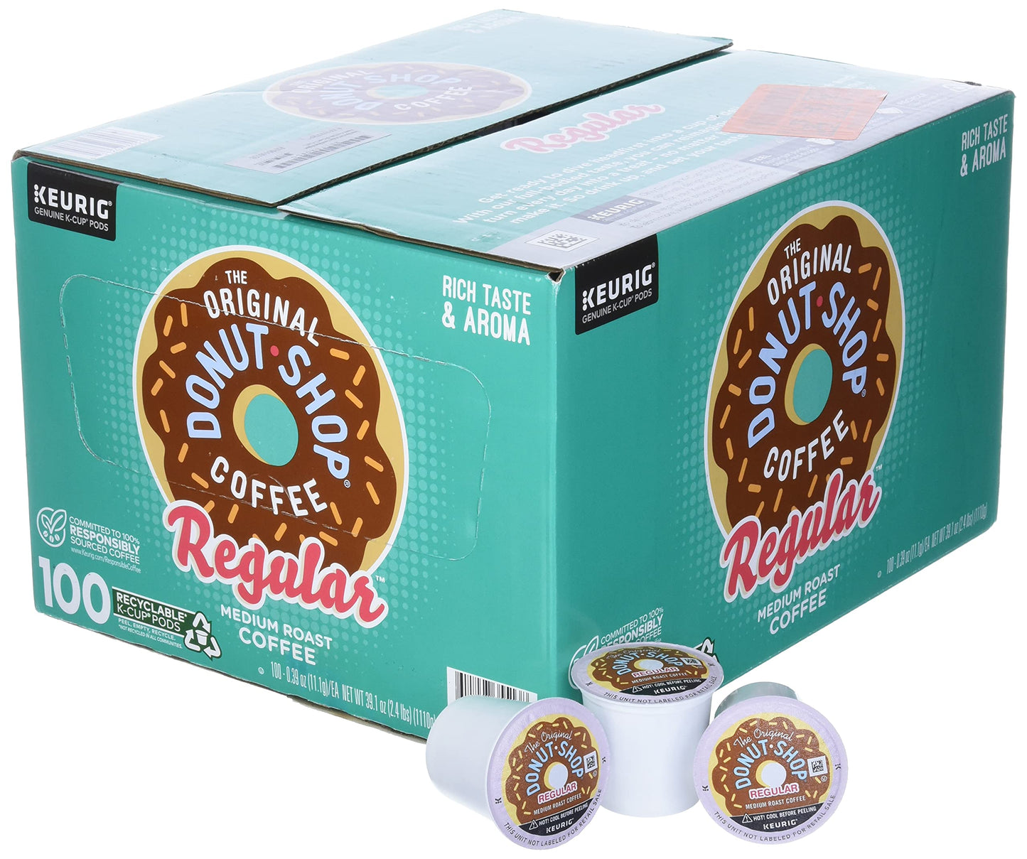 Green Mountain Coffee The Original Donut Shop Coffee, 100 Count, Green, Model 584185