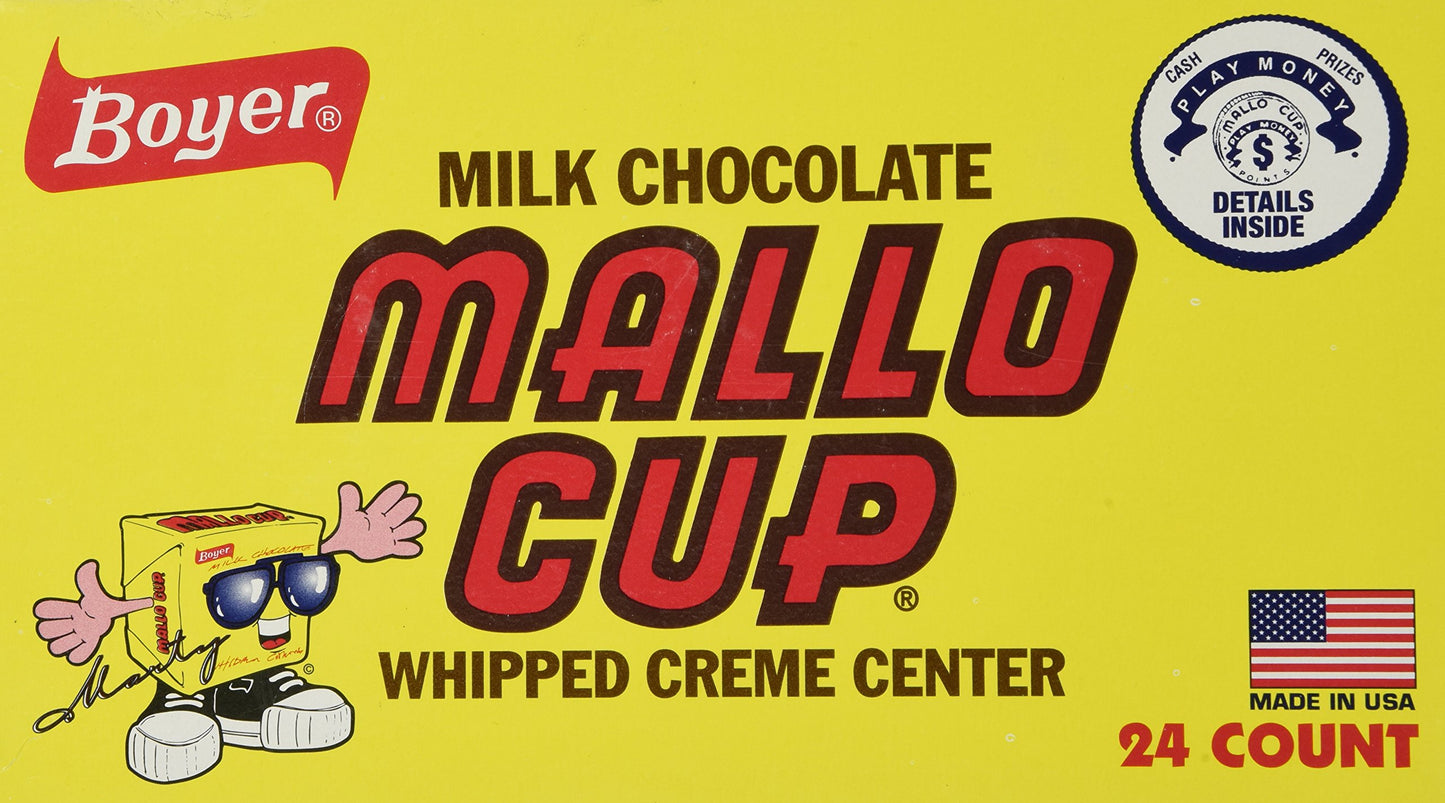 Boyer Mallo Cups - 24 Count, 1.5 Ounces Each, Chocolate-Covered Marshmallow
