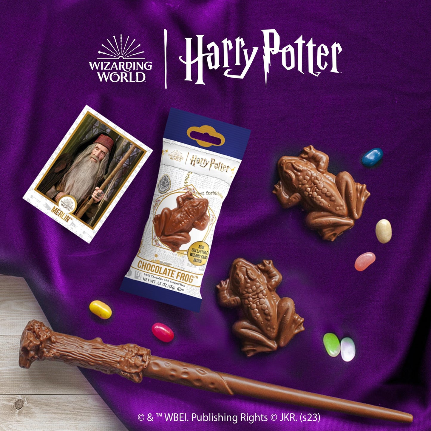 Harry Potter Chocolate Frog And Collectible Card, 0.55 Ounces, (2 Pack)