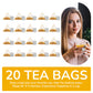 BREWIX Turmeric Ginger Herbal Tea Bags - 20 Pyramid Bags, Naturally Caffeine Free, Pure Herbal Blend, Resealable Ziplock Pouch