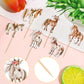 36 Pcs Horse Cupcake Toppers Assembled Animal Horse Cupcake Picks Rquestrain Horse Racing Cupcake Decoration For Wild Horse Raci