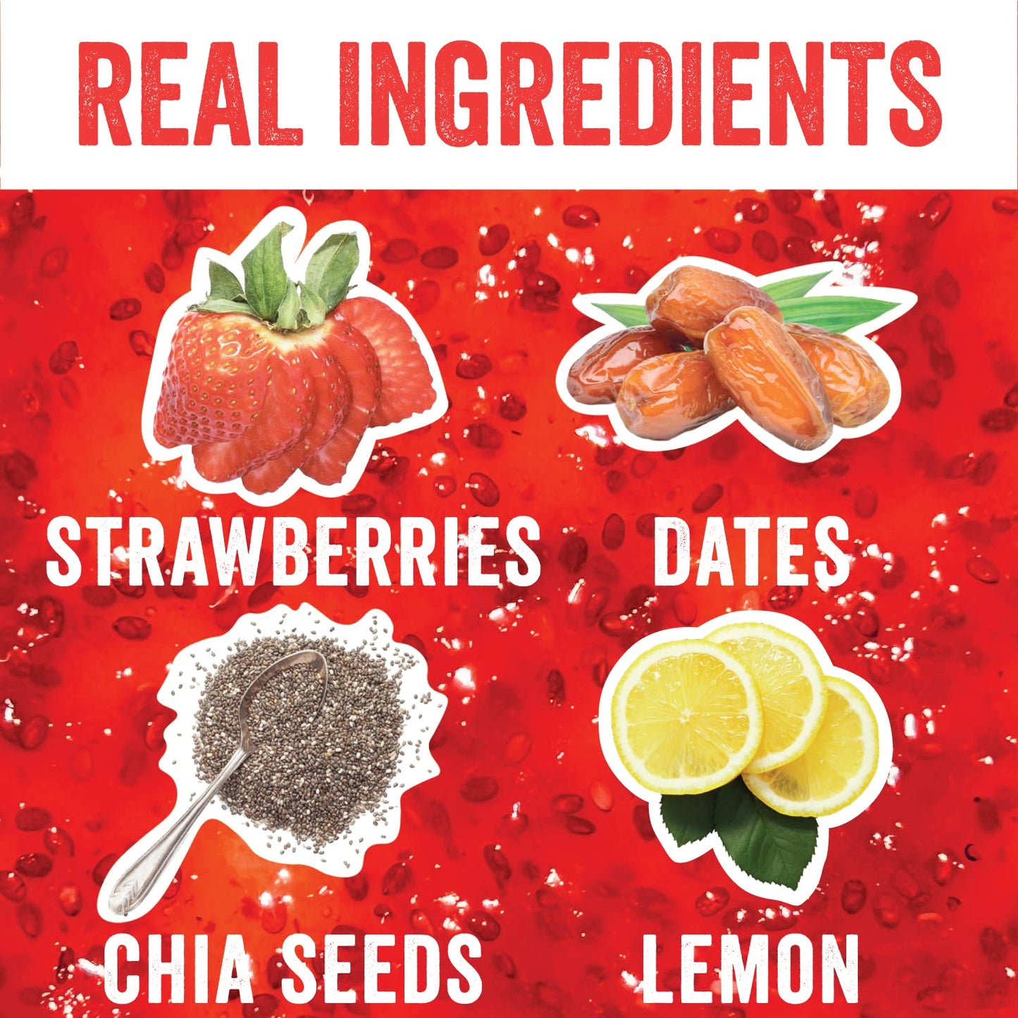 Chia Smash Superfood Jam Squeeze Packets | Spread, Top, Squeeze & Snack | Whole 30, Keto, Diabetic Friendly | Simple Real Ingred