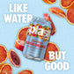 Splash Refresher Sparkling Water, Blood Orange - 8-Pack, 12 Fl Oz Cans - Flavored Carbonated Seltzer Water with Electrolytes, Ze