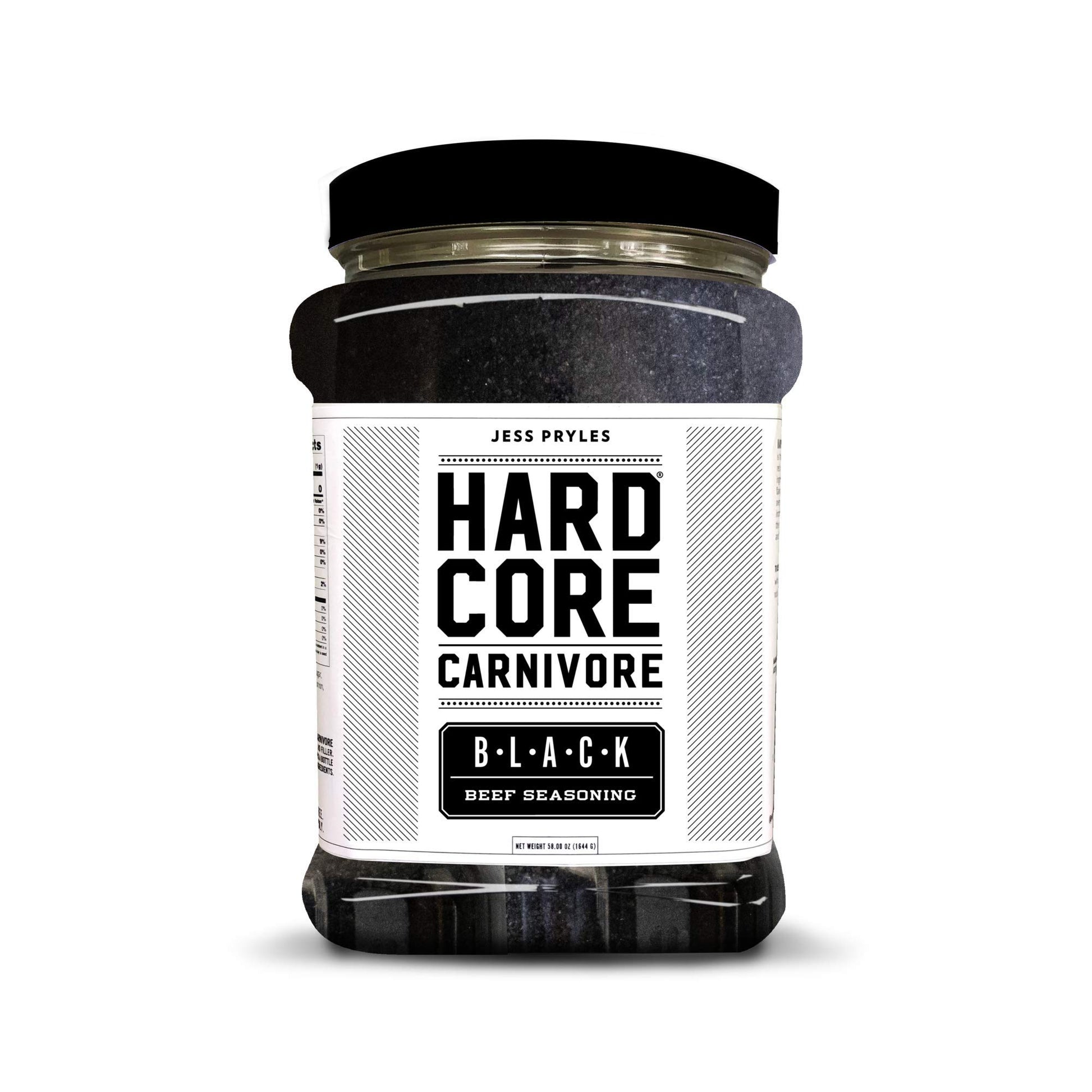 Hardcore Carnivore Black: Charcoal Seasoning For Steak, Beef And Bbq (Mega Pack)