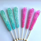 Classic Rock Candy Sticks, Sugar Rock Crystal Lollipops, Individually Wrapped (Pack Of 18, Gender Reveal (Pink Cherry & Baby Blu