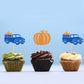 Ercadio 24 Pack Pumpkin Truck Cupcake Toppers Glitter Fall Harvest Pumpkin Cupcake Picks Decorations For Pumpkin Fall Theme Than