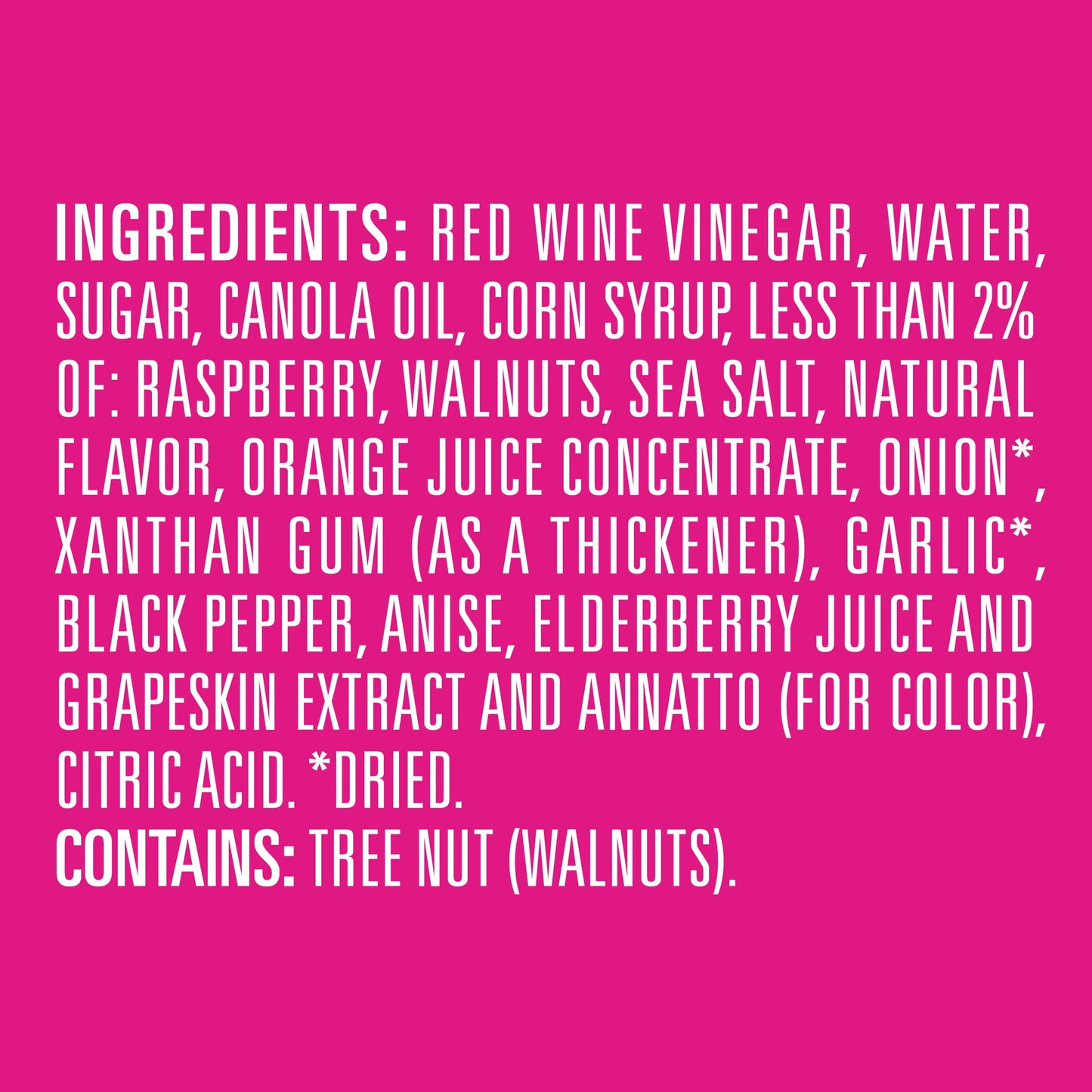 Newmans Own Salad Dressing, Light Raspberry & Walnut, 16 oz