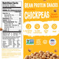 The Good Bean Crunchy Chickpeas - Classic Hummus - (6 Pack) 6 Oz Resealable Bag - Roasted Chickpea Beans - Vegan Snack With Good