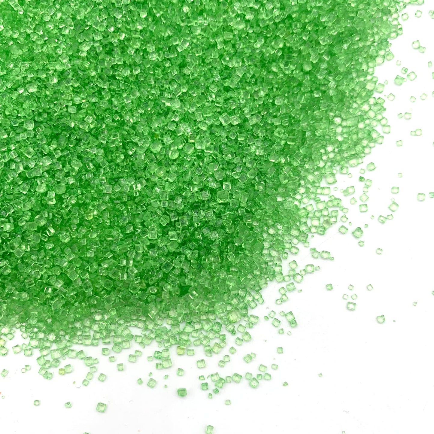 Edible Green Sanding Sugar Sprinkles Cupcake Cake Toppers, Celebrations Candy Pearls Shaker Jar Wedding Party Cake Dessert Food