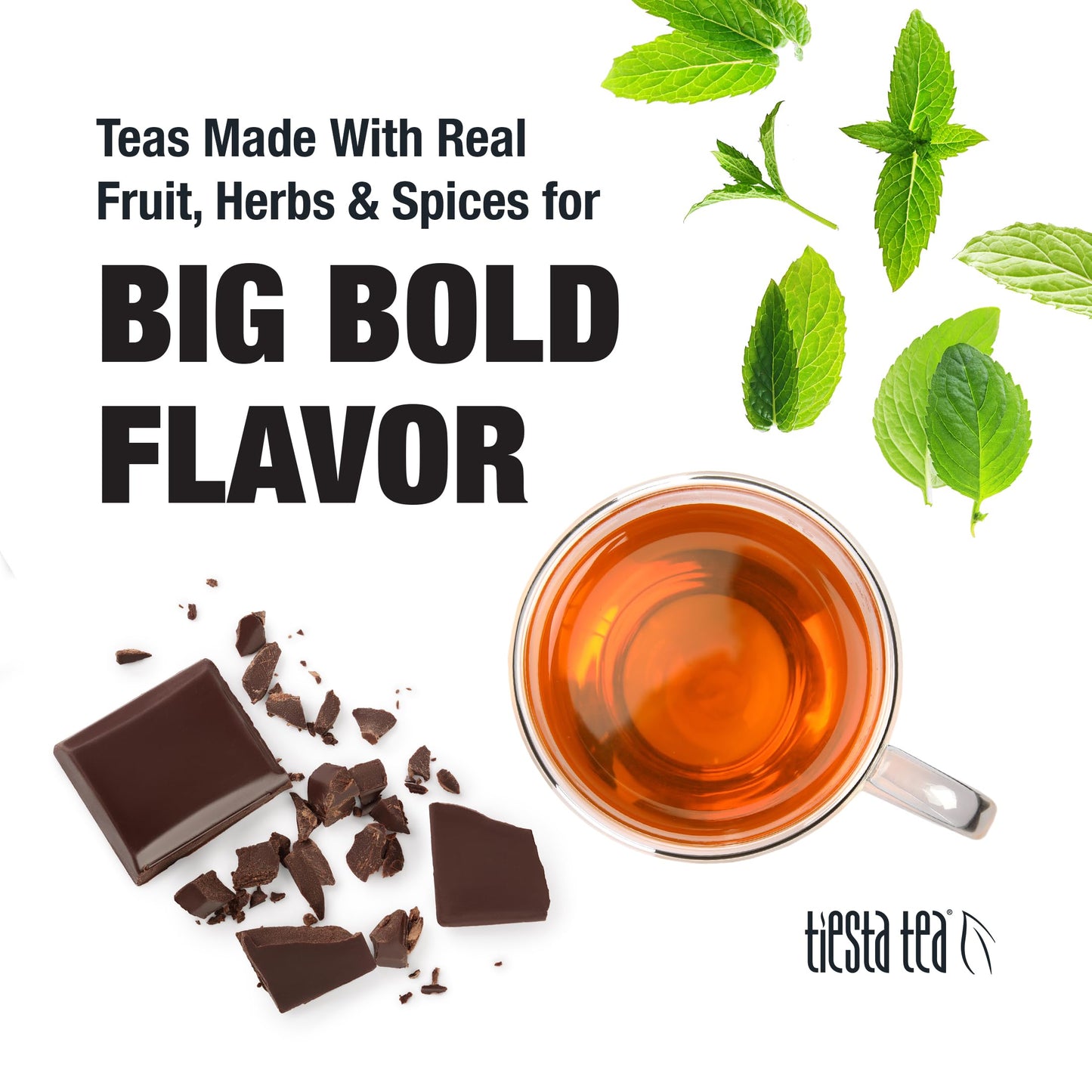 Tiesta Tea - Cocoa Mint Chill | Chocolate Peppermint Herbal Tea | Premium Loose Leaf Tea Blend | Non-Caffeinated Tea | Make Hot