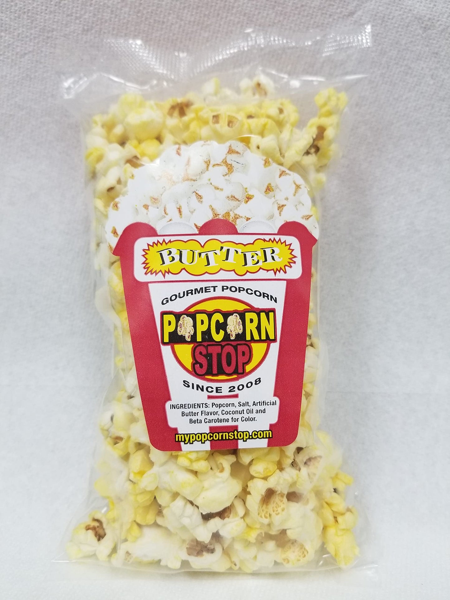 Popcorn Stop Butter Popcorn Bags, 50 Count, Fresh Heat Sealed