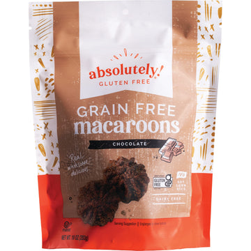 ABSOLUTELY GLUTEN FREE MACAROON COCNT W CHOC DRZ 10OZ
