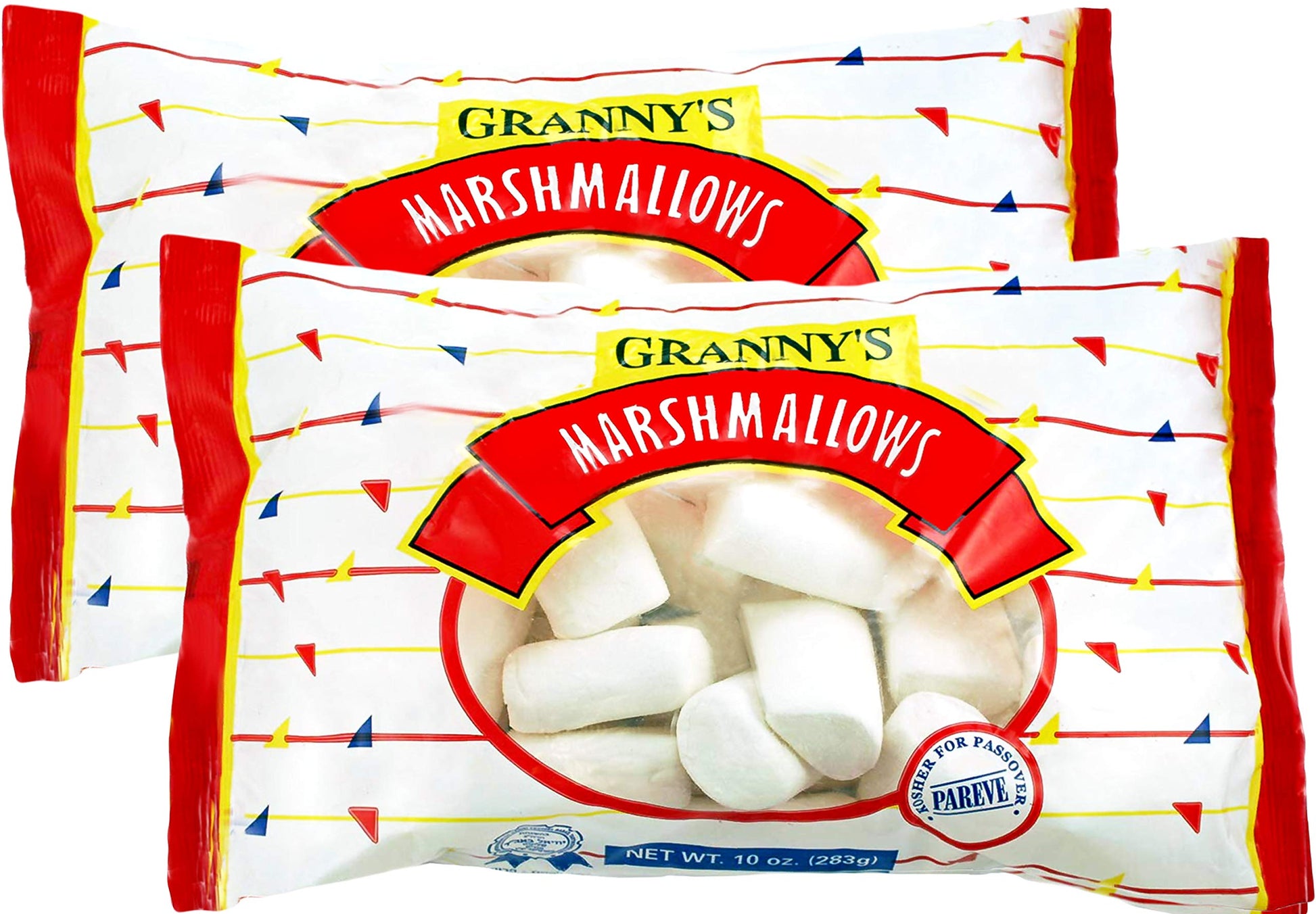 Granny's Full Size White Marshmallows, 10 oz, Kosher, Gluten Free, (2-Pack).