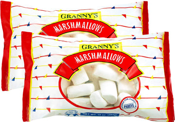 Granny's Full Size White Marshmallows, 10 oz, Kosher, Gluten Free, (2-Pack).
