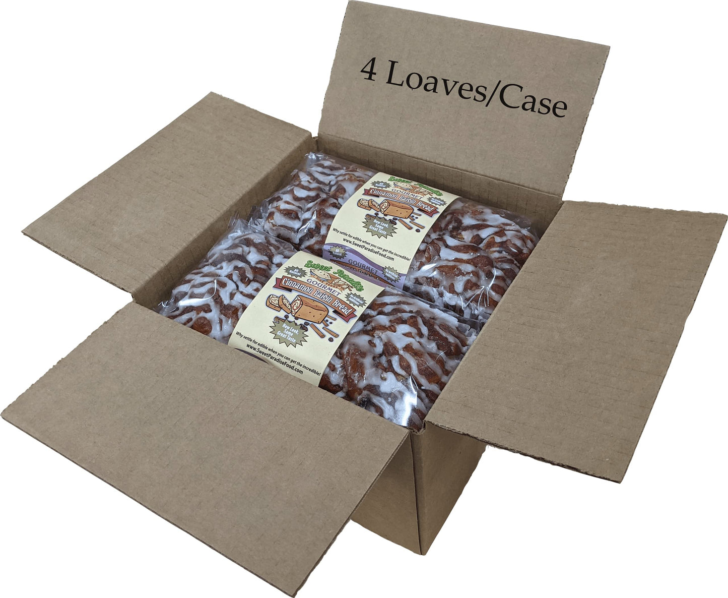 Gourmet Cinnamon Bread | All Natural, Sweet, Delicious, Moist, Unsliced, Freezer Friendly | Sweet Paradise Fine Foods (Cinnamon