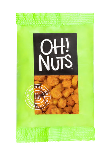 Oh! Nuts Bbq Corn Roasted Salted Individual Nut Snacks For On-The-Go - 12 Convenient Nut Snacks For School - Bulk Nuts Variety -