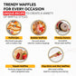 Oldsoul Trendy Waffle & Pancake Mix | Bubble Belgian Cone | Natural Ingredients | Easy Preparation | Reach Vanilla Flavor | 3 Lb