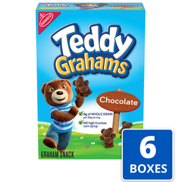 Teddy Grahams Chocolate Graham Snacks,10 Ounce (Pack of 12)