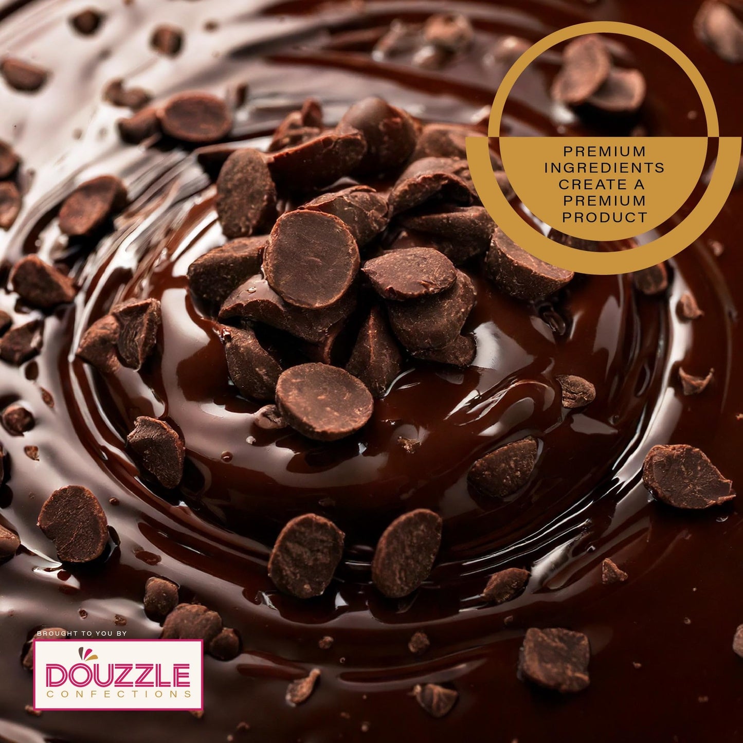 DOUzzle Naturally Sweet Carob Chips - Caffeine Free, Kosher Parve, 12 OZ - Pack of 3