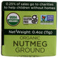 Spicely Organic Nutmeg Powder (0.40 OZ ecoBox)