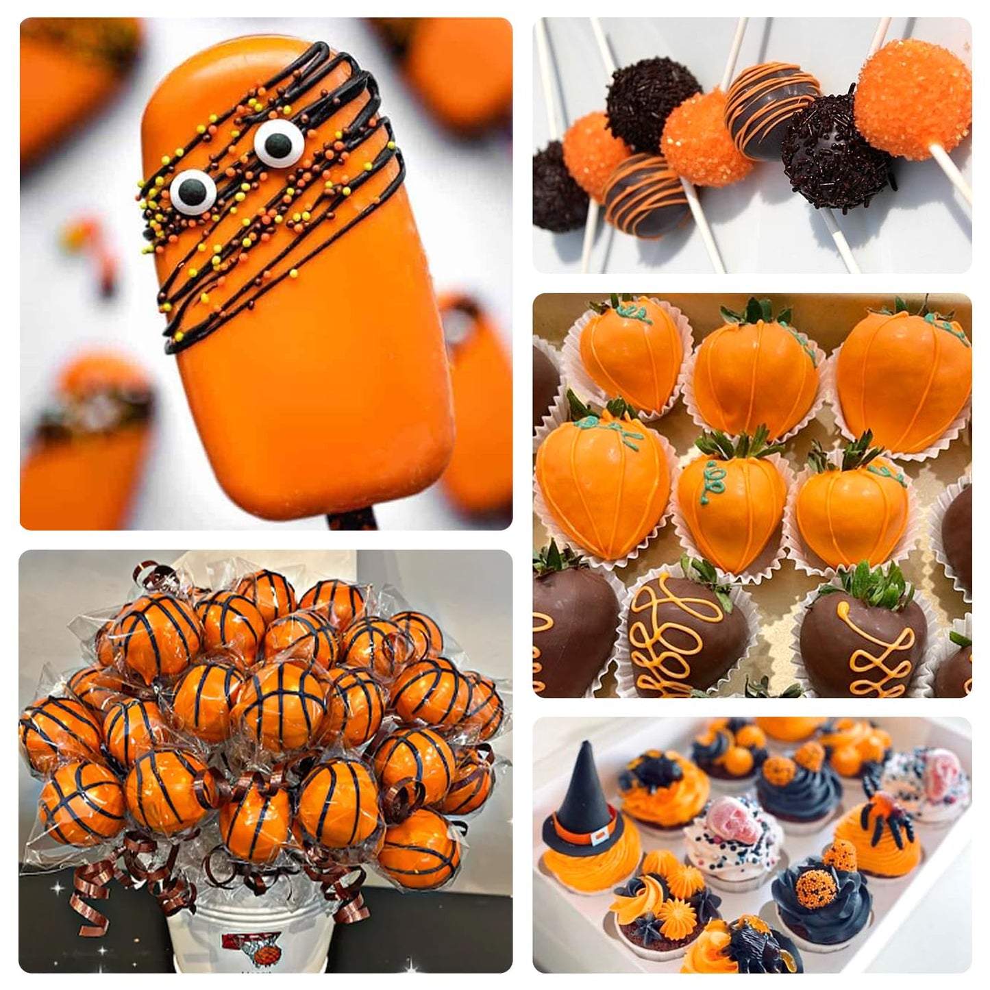 Orange Oil Based Food Coloring For Chocolate, Candy Melts, Donuts, Strawberries, Frosting, Cake, Professional Edible Dye For Bak
