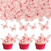 Gyufise 72Pcs Edible Butterfly Cupcake Toppers & Decorations for Butterfly Theme Baby Shower & Kids Birthday Party Cake Supplies