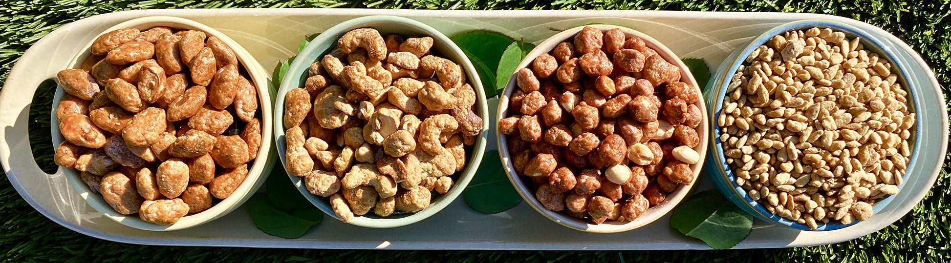 Toffee Boy's Butter Toffee Nuts - Variety Pack - Butter Toffee Peanuts, Sunflower Seeds, Almonds, and Cashews - 1 Pound each