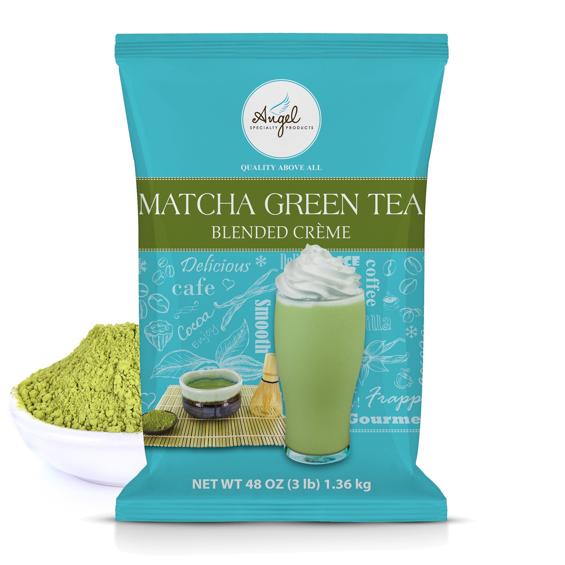 Angel Specialty Products Matcha Green Tea Blended Cr