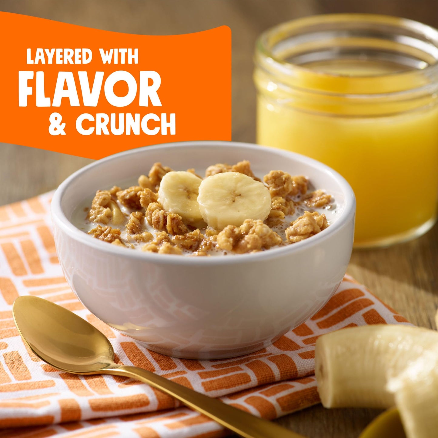 Bear Naked Granola Cereal, Breakfast Snacks, Peanut Butter (6 Bags)