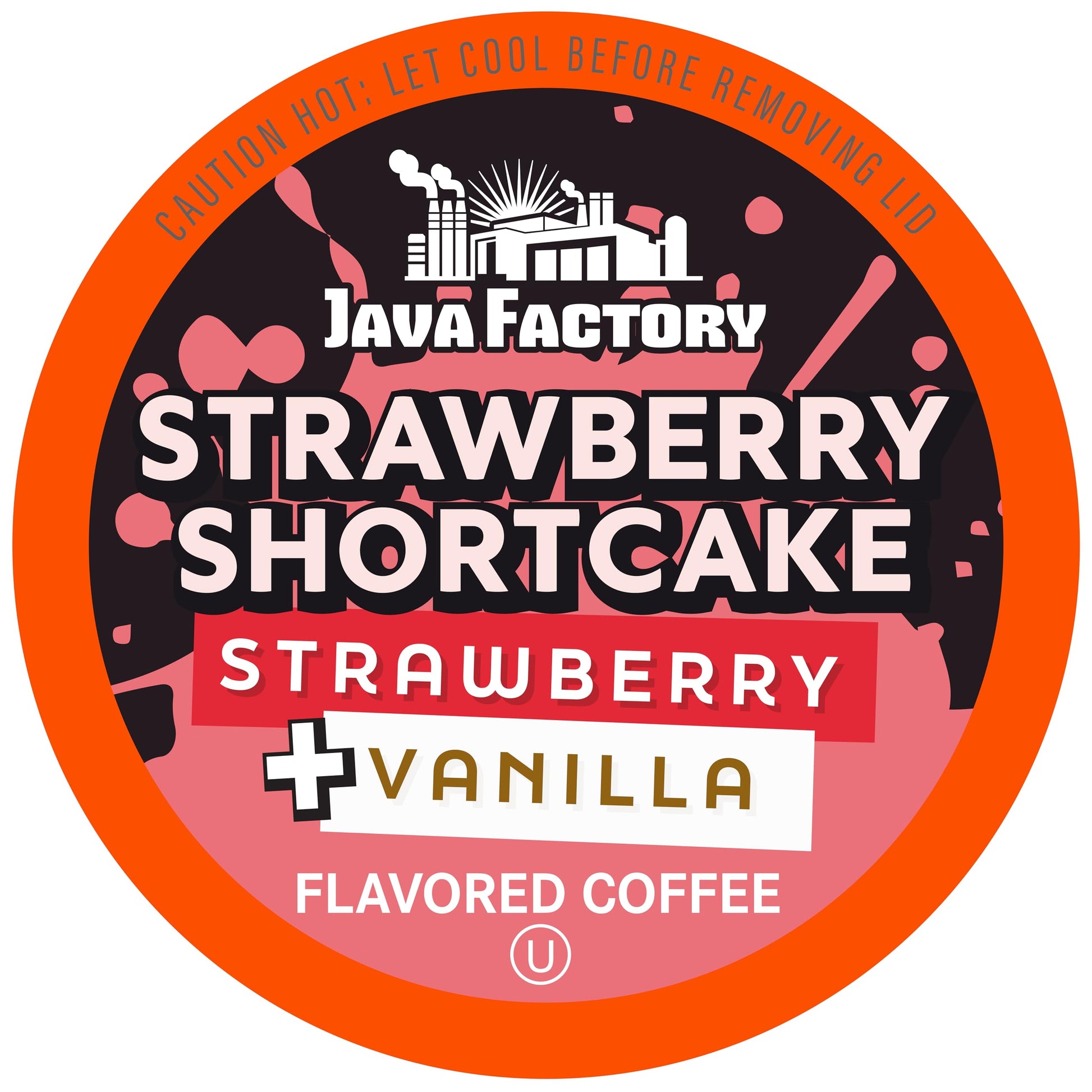 Java Factory Flavored Coffee Pods  Strawberry Shortcake  Compatible with K Cup malt-inspired  40 Count