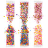 Sprinkles For Cake Decorating, Cupcake, Cookies, Ice Cream Topper, 6 Packs Colorful Sprinkles, Pastel Sprinkles, Six Of Assorted