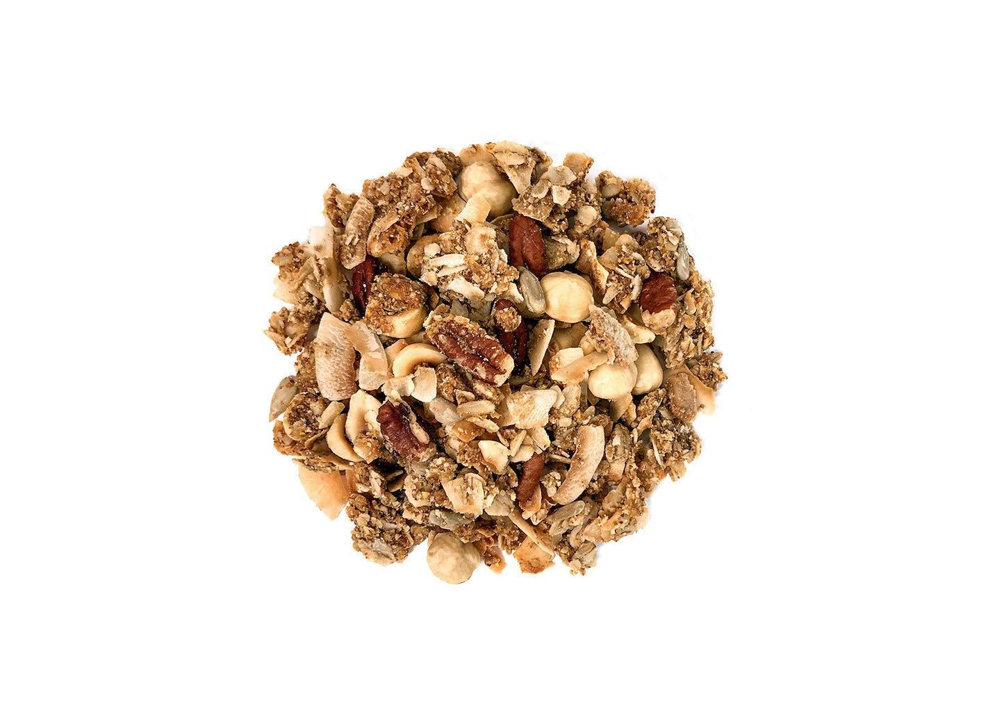 Food To Live Organic Golden Crunchy Granola, 6 Ounces - Small Batch, Handcrafted, Bulk, Great As Snack For Breakfast Cereals, Contains Hazelnuts, Pecan Nuts, Almonds, Coconut, Flax Sunflower Seeds