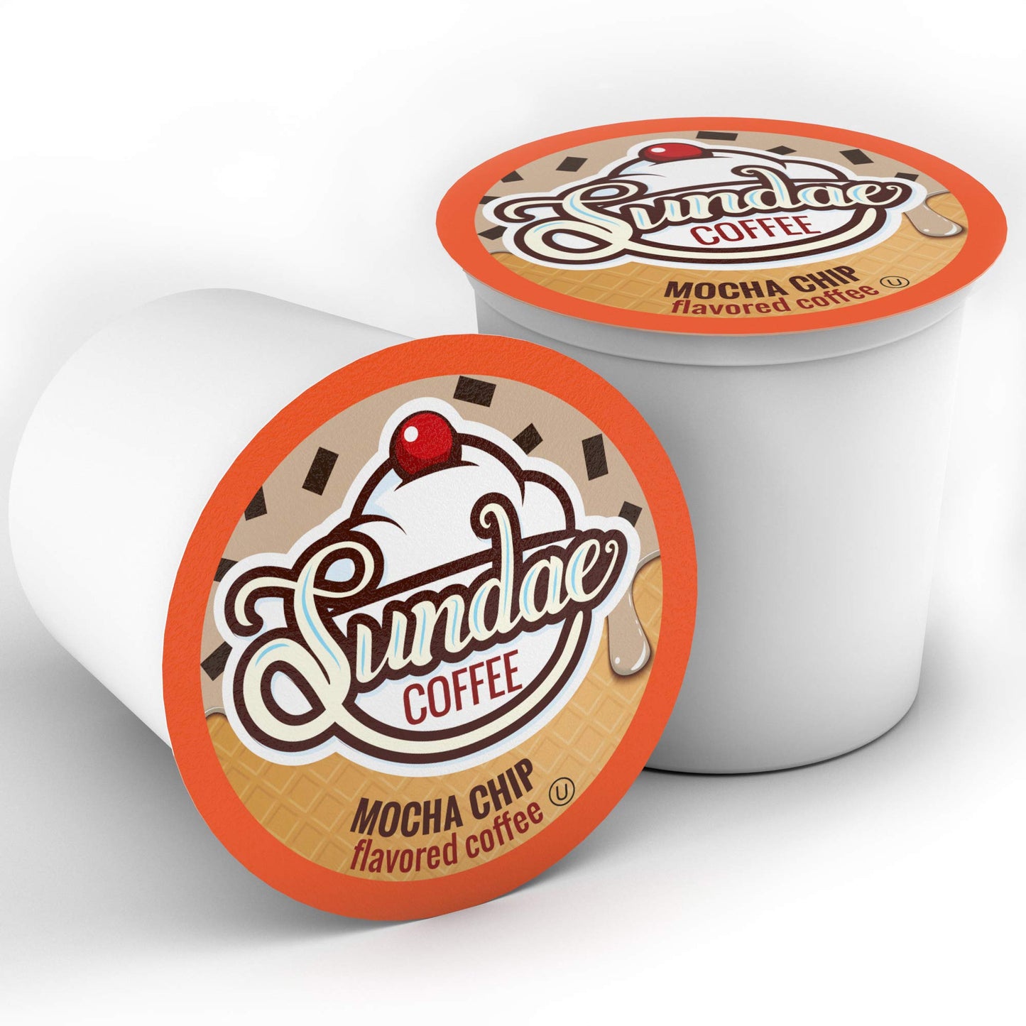 Sundae Ice Cream Flavored Coffee Pods, Compatible With 2.0 Keurig K-Cup Brewer, 48 Count (Mocha Chip)