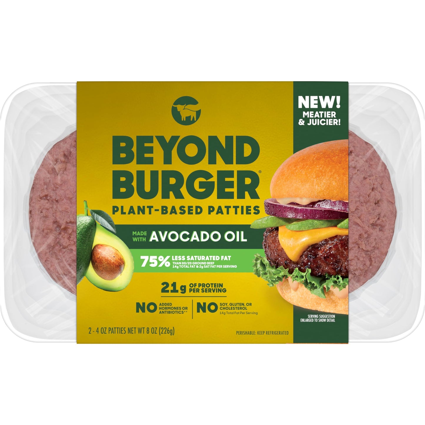 Beyond Meat, Plant-Based Patties, 8 Ounce