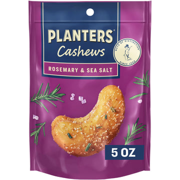 PLANTERS Cashews Rosemary & Sea Salt  Party Snacks  5 Oz Bag