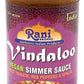 Rani Vindaloo Curry Vegan Simmer Sauce (Spicy Tomato, Red Peppers & Spices) 14oz (400g) Glass Jar ~ Easy to Use | Vegan | No Col