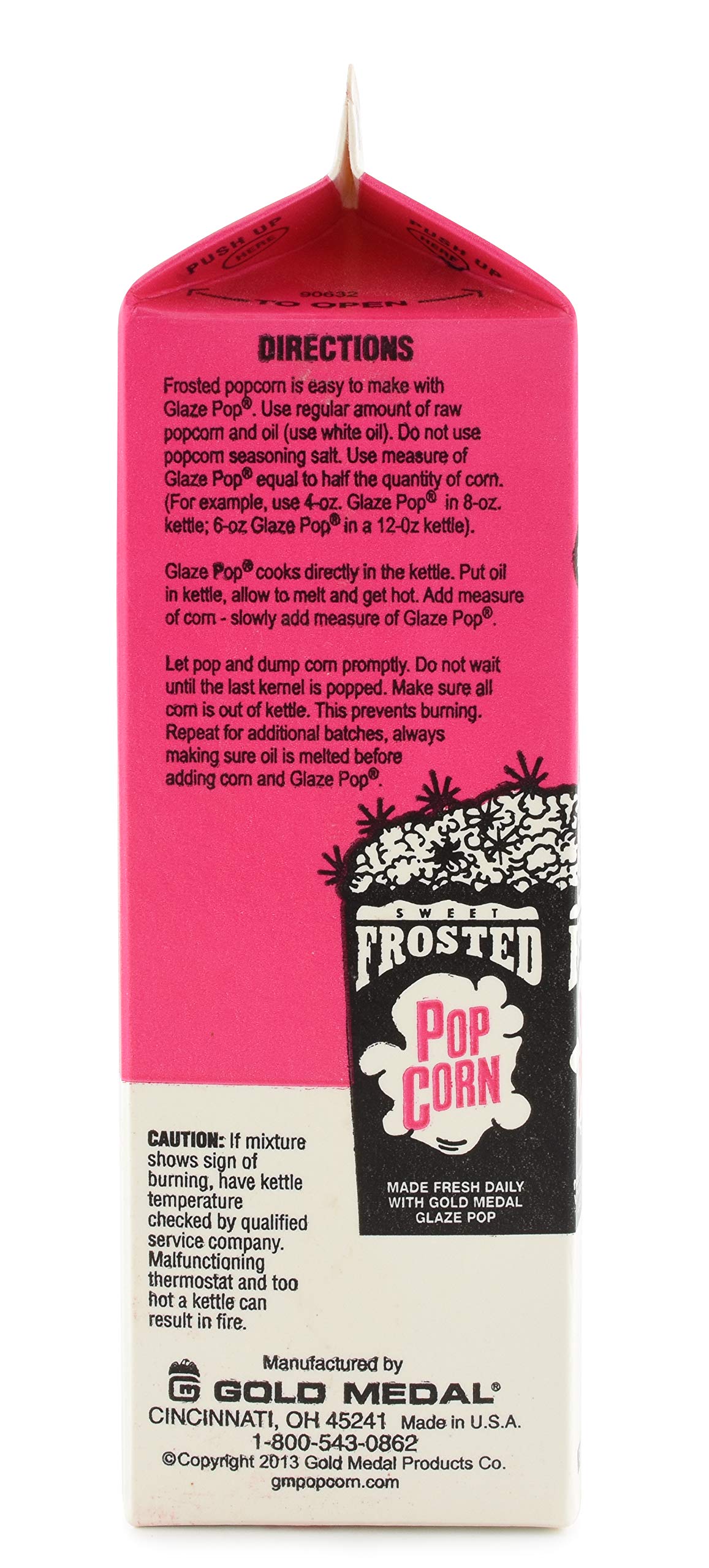 Gold Medal Red Cinnamon Glaze Pop Frosted Popcorn Mix, 28 oz, Pack of 12