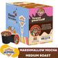 Crazy Cups Flavored Marshmallow Mocha Chocolate Coffee, Single Serve For Keurig K Cups Machines, Hot Or Iced, Medium Roast In Re