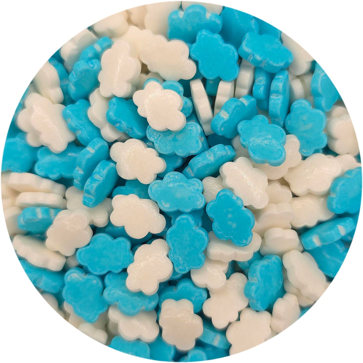 NCS Blue and White Cloud Edible Candy Sprinkles, 8 ounces - Great for Cupcakes, Cookies, Cakes, Cakes Pops, Donuts