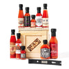 Man Crates  Gourmet Hot Sauce Gift Set For Men - 10-Pack Sampler With Mild To Extreme Ghost Pepper Flavors - Unique Hot Sauce Challenge Gift For Dad  Husband  Or Spice Lovers