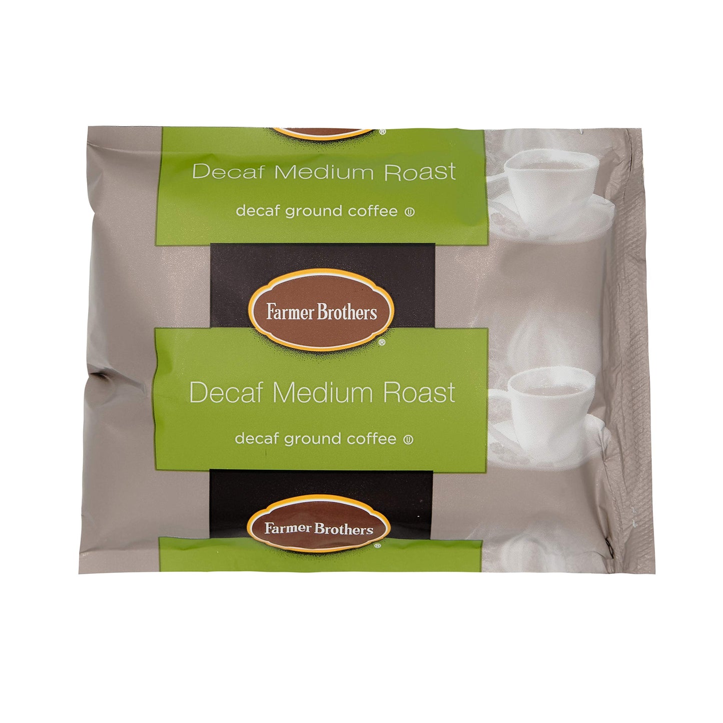 Farmer Brothers Coffee Ground Medium Roast Decaf 2 Oz Portion Packs, Bulk 40 Pack