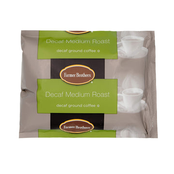 Farmer Brothers Coffee Ground Medium Roast Decaf 2 Oz Portion Packs, Bulk 40 Pack