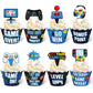 Nuenen 96 Pcs Video Game Cupcake Decoration Game Themed Cupcake Toppers And Wrappers Gamer Birthday Cupcake Picks Game On Cupcak