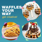 High-Standard Gourmet Ewm460 Nonstick Rotating Flip Belgian Waffle Maker, 1.25-Inch Thick Waffles, Hash Browns, Keto, Snacks, Sandwich, Eggs, Easy To Clean, Black, 5 Inch