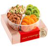 NUT CRAVINGS Gourmet Collection - Rosh Hashana & Shana Tova Dried Fruit & Mixed Nuts Gift Basket in Red Box (4 Assortments) Arra