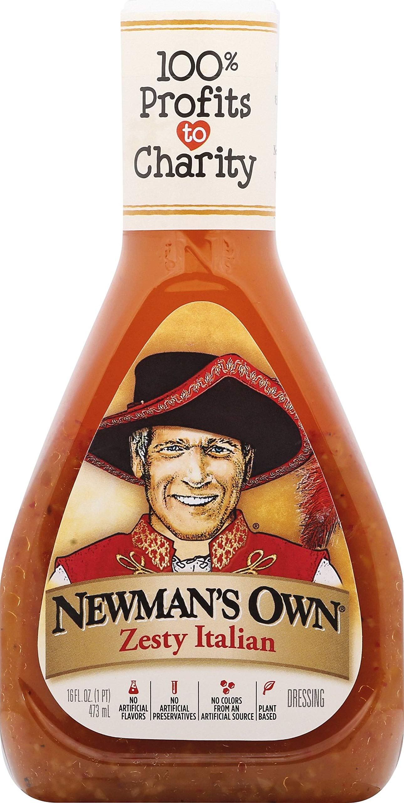 NewmanS Own Zesty Italian Salad Dressing  16-Oz. (Pack Of 6)