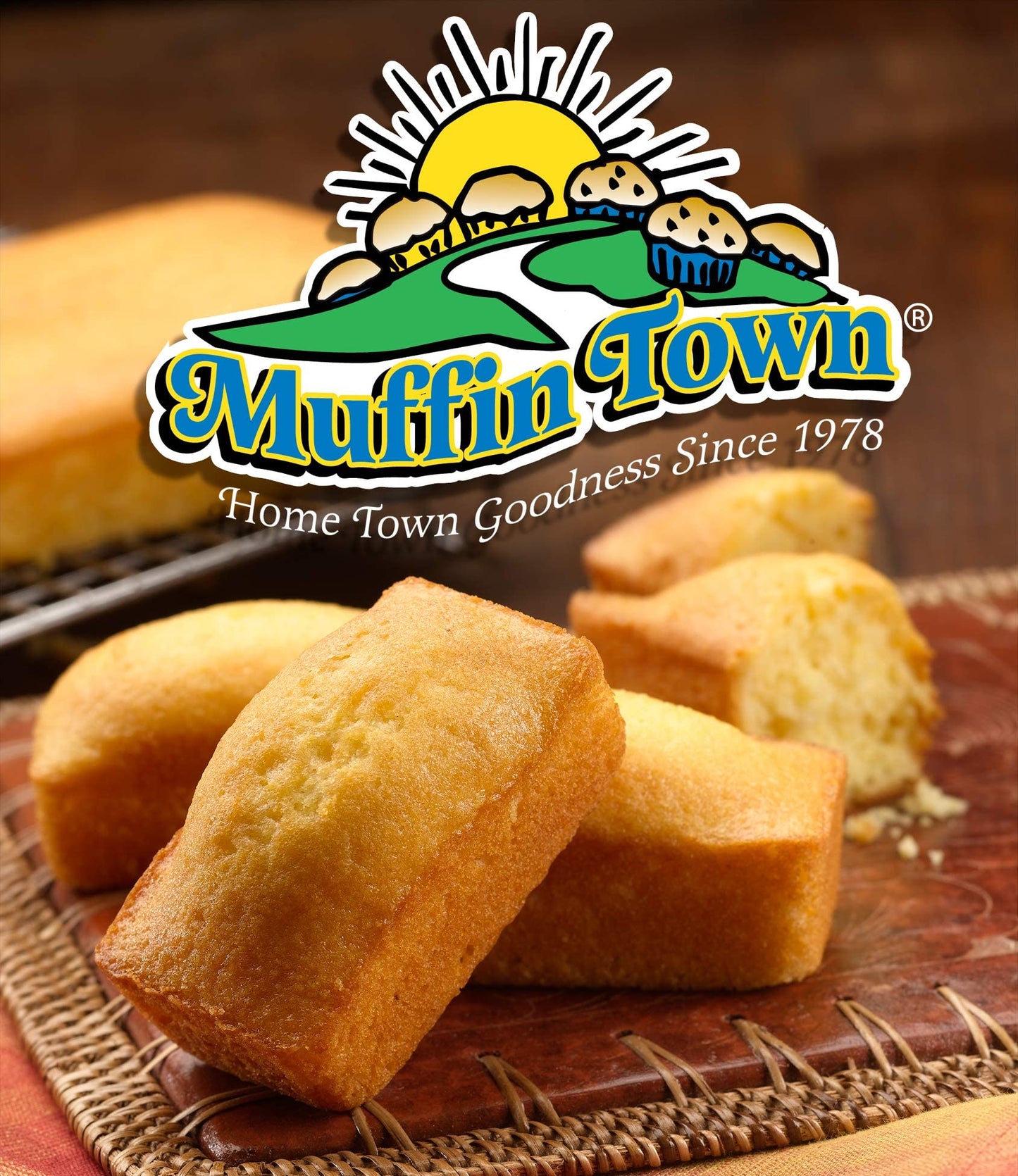 Muffin Town Cornbread Snack Loaves - 36 Loaves, 3 oz Each, Perfect for Quick Snacks