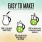 SINGLES TO GO! Powdered Drink Mix, Low Calorie, Zero Sugar, Margarita, 8-Count Box, Each Stick Makes 1 Gallon, 5.83 Ounce